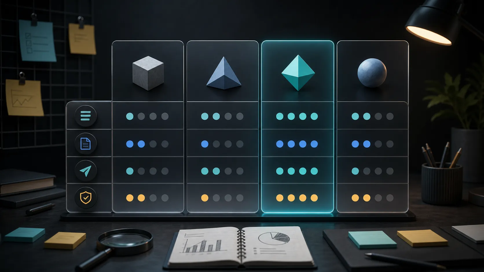 Editorial illustration of tweet scheduler options compared by queue visibility, drafting support, and review control